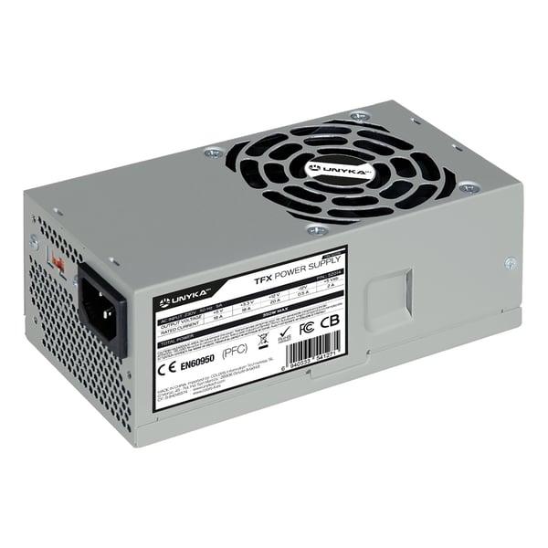 UNYKAch TFX 350W virtalähdeyksikkö 20+4 pin ATX Hopea