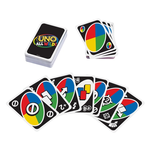 Mattel Games UNO All Wild-kortspel för barn från 7 år och uppåt