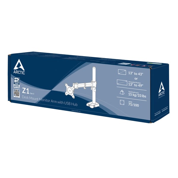 ARCTIC Z1 (Gen 3) 96,5 cm (38") Vastaanotto Musta