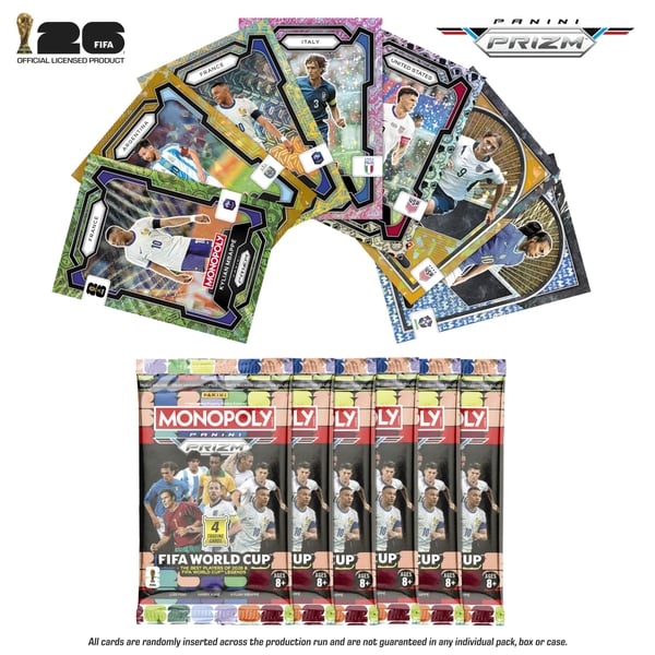Monopoly Boosterboks med Panini Prizm FIFA World Cup