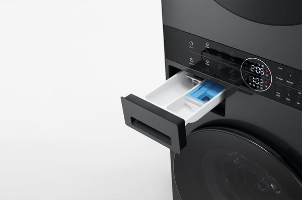 LG WT1210BBF kombinerad tvättmaskin och Tumlare Fristående Frontmatad Svart