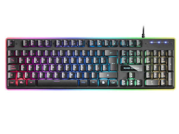 Mars Gaming MK320ES tastatur Spil USB QWERTY Spansk Sort
