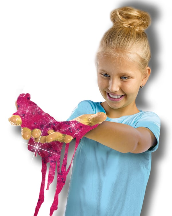 SES Creative Slime - lab - Unicorn - Zelf glitter slijm maken in zakje - Met kralen, sticker en zip-lock zakje - Unicorn speelgoed motorik legetøj