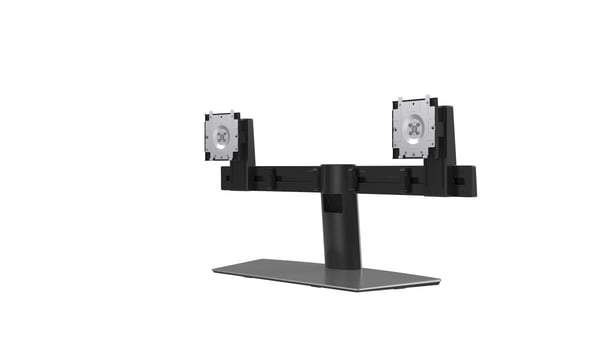 DELL Dual Monitor Stand 68,6 cm (27") Skrivebord Aluminium, Sort