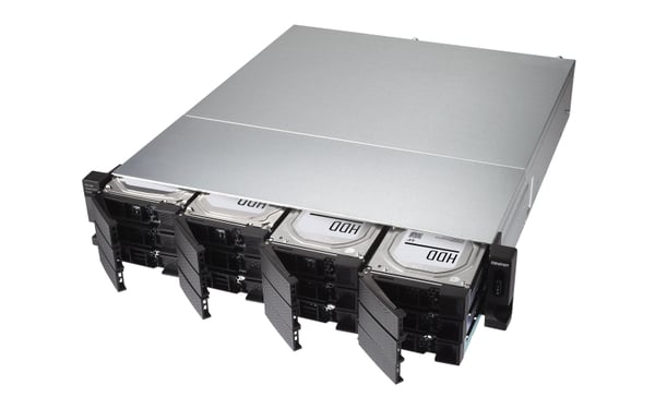 QNAP TL-R1200C-RP Hölje för lagringsenheter HDD- / SSD kabinett Svart, Grå 2.5/3.5"