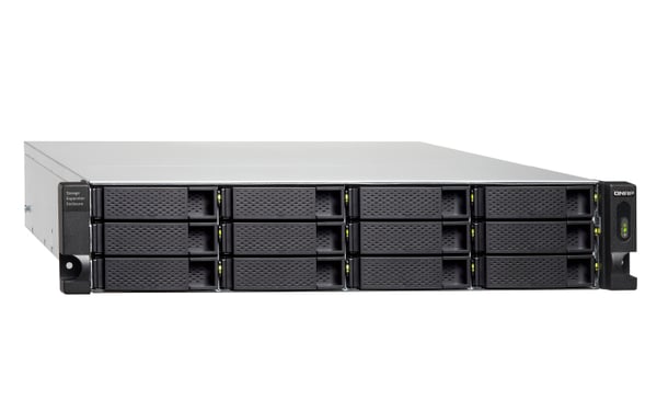 QNAP TL-R1200C-RP Hölje för lagringsenheter HDD- / SSD kabinett Svart, Grå 2.5/3.5"