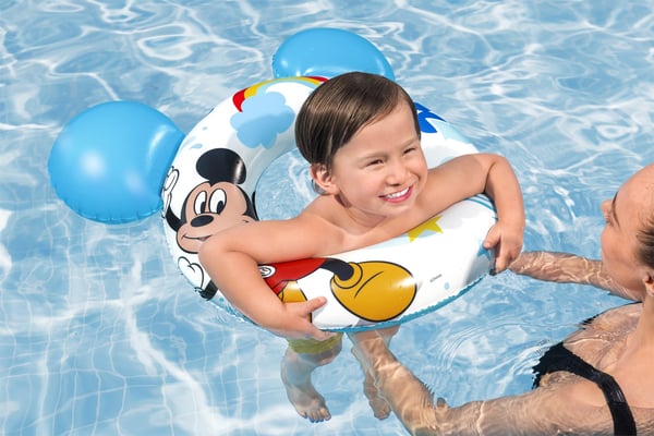 Bestway 9102K pool- och badmadrass Blå, Vit Bild PVC Simring
