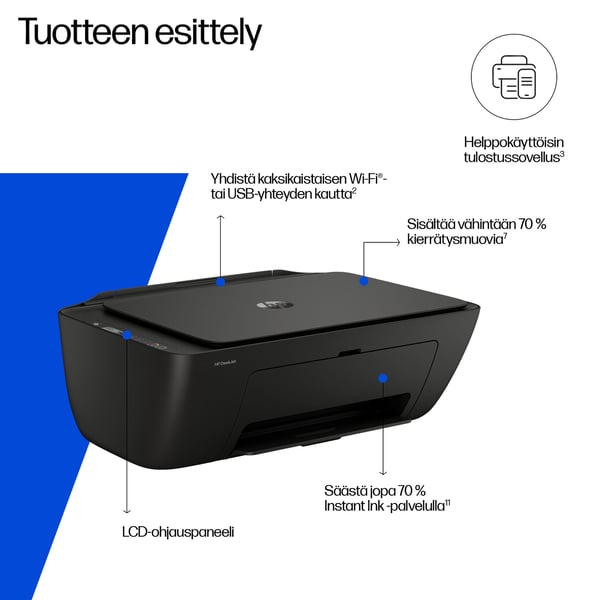 HP DeskJet 2910 Langaton All-in-One Väri Tulostin, Instant Ink