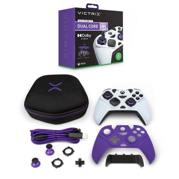 Victrix Gambit Svart, Vit USB Spelplatta Analog / Digital PC, Xbox One, Xbox Series S, Xbox Series X