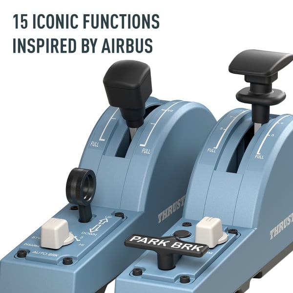 Thrustmaster TCA Quadrant Add-On Airbus Edition Blå Flysimulator Analog/digital PC