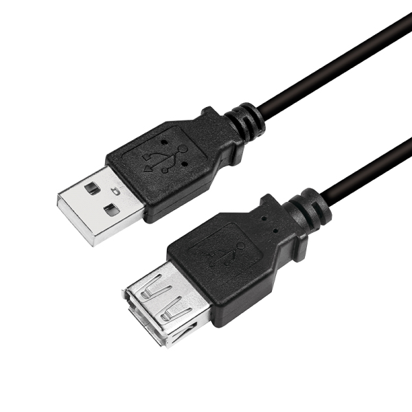 LogiLink CU0011B USB-kabel USB 2.0 3 m USB A 0,48 Gbit/sek. Sort LogiLink CU0011B USB-kabel USB 2.0 3 m USB A 0,48 Gbit/sek. Sort