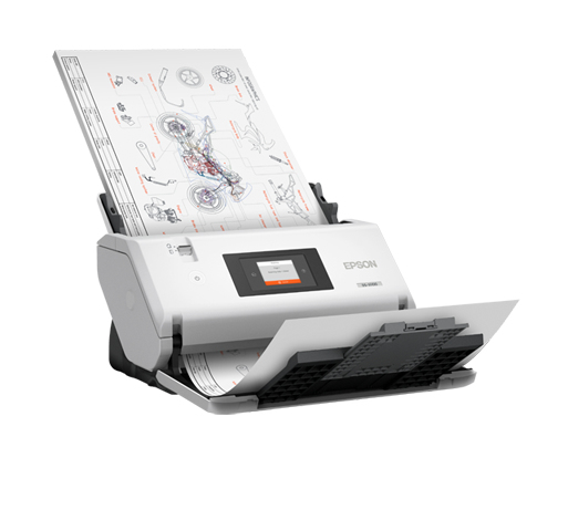 Epson WorkForce DS-30000 Skanner med papir-tilførsel 600 x 600 dpi A3 Hvid