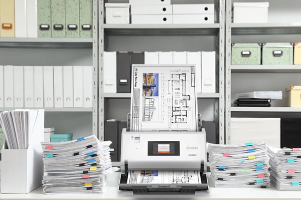 Epson WorkForce DS-30000 Skanner med papir-tilførsel 600 x 600 dpi A3 Hvid