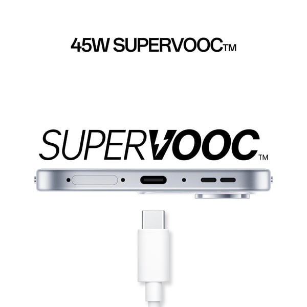 OPPO Reno16 FS 5G 16,7 cm (6.57") Dual SIM Android 16.0 USB Type-C 8 GB 512 GB 6500 mAh Hvid