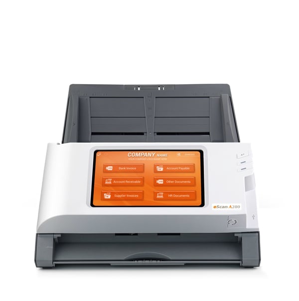 Plustek eScan A280 Enterprise ADF-skanner 600 x 600 DPI A4 Svart, Vit