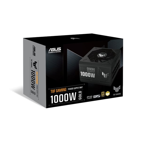 ASUS TUF Gaming 1000W Gold strömförsörjningsenheter 20+4 pin ATX ATX Svart