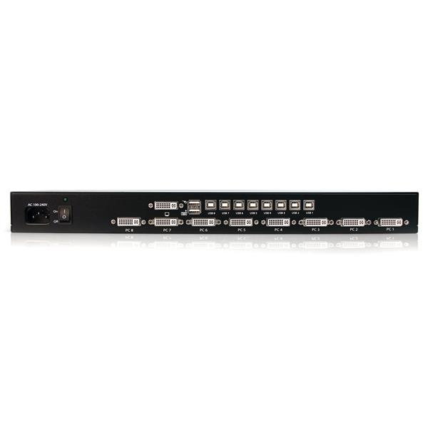 StarTech.com SV831DVIU KVM-switchar Rackmontering Svart