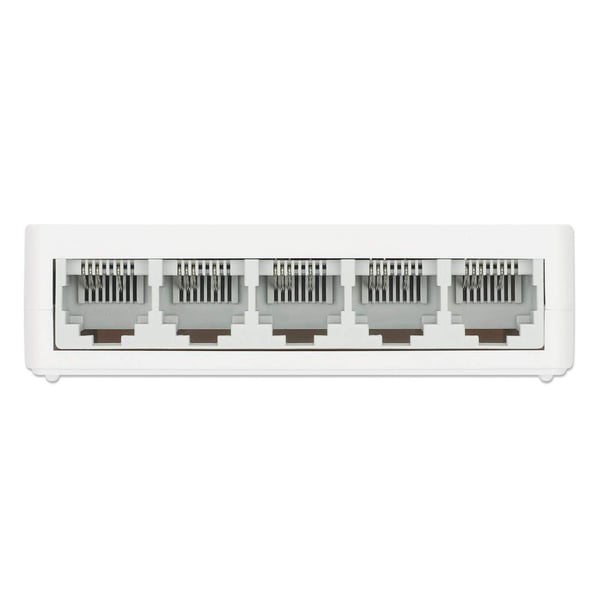 Manhattan 560672 nätverksswitchar Ohanterad Fast Ethernet (10/100) Vit