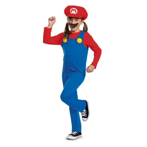 Disguise Nintendo Super Mario Mario Maskeraddräkt Barn Unisex Spel