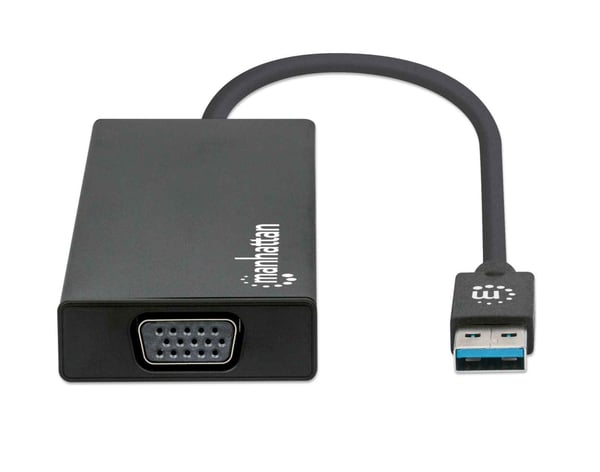 Manhattan 152846 kannettavien tietokoneiden telakka ja porttitoistin USB A-tyyppi Musta