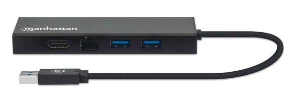Manhattan 152846 kannettavien tietokoneiden telakka ja porttitoistin USB A-tyyppi Musta