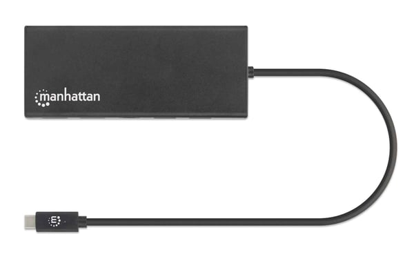 Manhattan 152747 kannettavien tietokoneiden telakka ja porttitoistin USB Type-C Musta