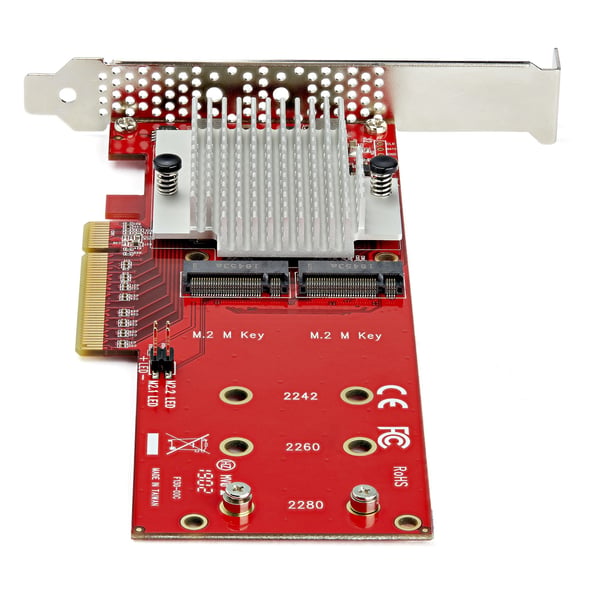 StarTech.com x8 Dual M.2 PCIe SSD-adapter - PCIe 3.0