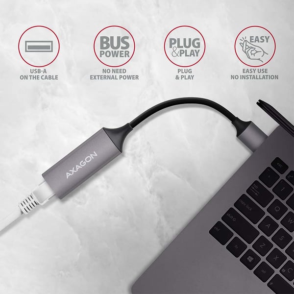Axagon ADE-TR netværkskort Ethernet 1000 Mbit/s