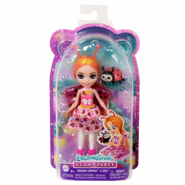 Enchantimals Glam Party LADONNA LADYBUG-docka