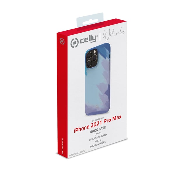 Celly WATERCOLOR iPhone 13 Pro Max mobiltelefon etui 17 cm (6.7") Cover Blå
