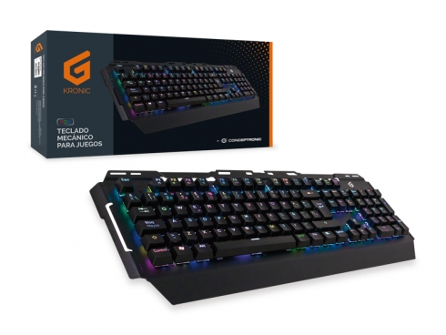 Conceptronic KRONIC näppäimistö Pelaaminen USB QWERTY Espanja Musta