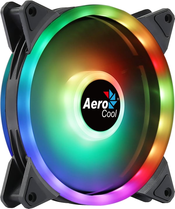 Aerocool Duo 14 Tietokonekotelo Tuuletin 14 cm Musta