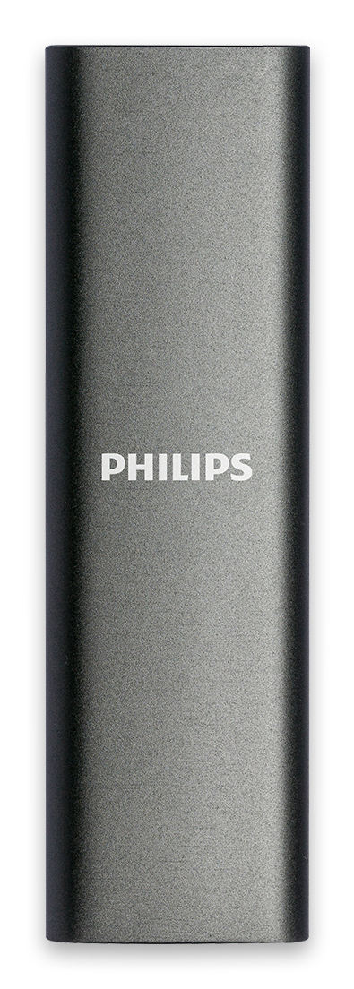 Philips FM02SS030P/00 extern SSD-hårddisk 2 TB USB Type-C 3.2 Gen 1 (3.1 Gen 1) Grå