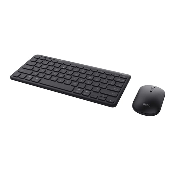Trust Lyra tangentbord Mus inkluderad Kontor Trådlös RF + Bluetooth QWERTZ tyska Svart