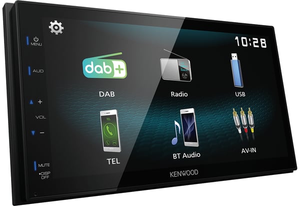 Kenwood DMX125DAB bil media receiver Sort 84 W Bluetooth