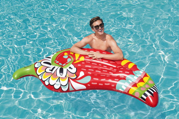 Bestway 43490 pool- och badmadrass Röd Mönstrad Badfåtölj