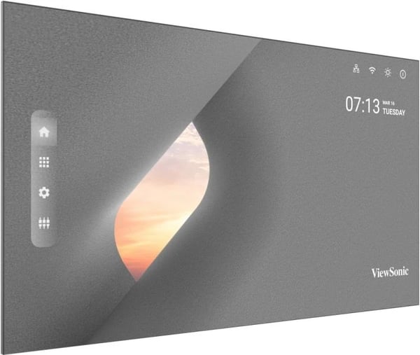 Viewsonic LDM136-151 infonäyttö Digitaalinen litteä infotaulu 3,45 m (136") LED Wi-Fi 600 cd/m² Musta Android 9