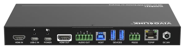 Vivolink VLHUB221 USB grafisk adapter Sort