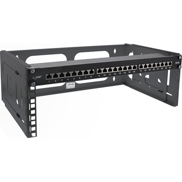 InLine 19104A rack 4U Väggmonterad rack Svart