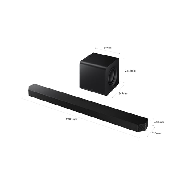 Samsung HW-Q800H/XC SoundBar højttaler Sort 5.1.2 kanaler 400 W