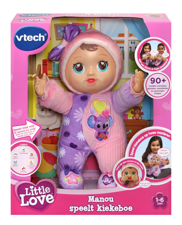 VTech Little Love Manou speelt kiekeboe