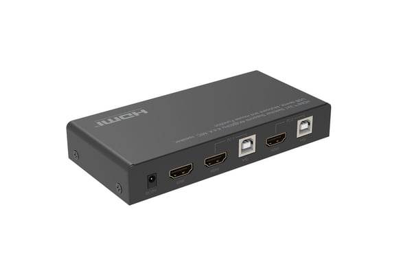 Microconnect MC-HDMIKVM0201-4K KVM-switchar Svart