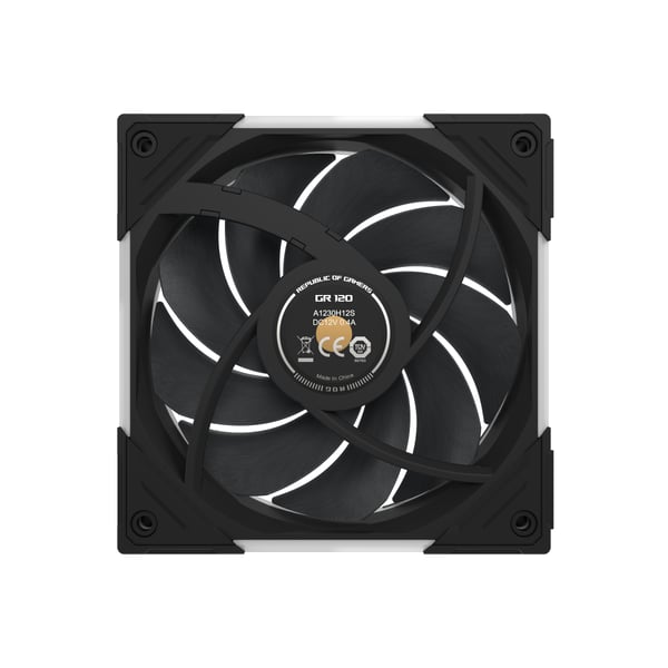 ASUS ROG Eurux GR120 ARGB Fan Triple Pack Datorväska 12 cm Svart 3 styck