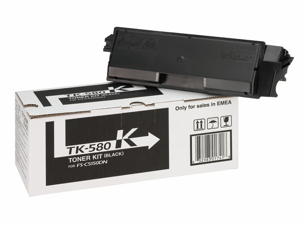 KYOCERA TK-580K tonerpatron 1 stk Original Sort