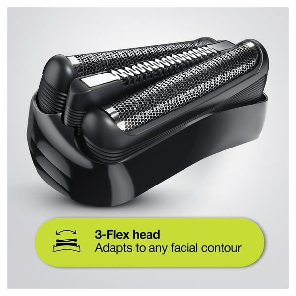 Braun Series 3 81702942 rakapparater för män Folierakapparat Trimmer Svart, Grön