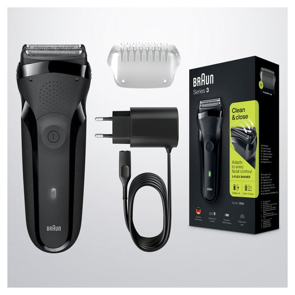 Braun Series 3 81702941 rakapparater för män Folierakapparat Trimmer Svart