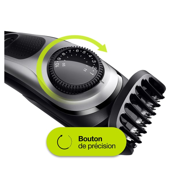 Braun 81705173 skæg trimmer Vekselstrøm/batteri 39 2 cm Sort, Sølv