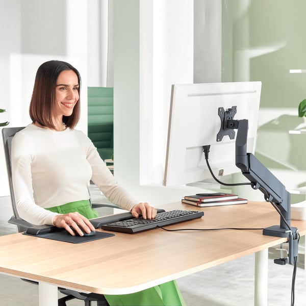 Leitz Ergo Platsbesparande Enkel Monitorarm