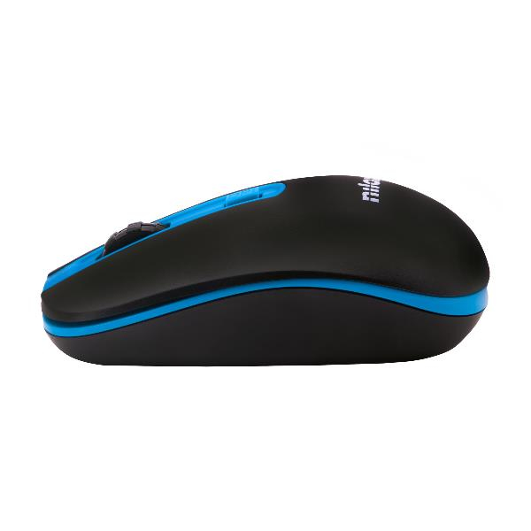 Nilox MOUSE WIRELESS BLACK/BLUE 1000 DPI mus Wi-Fi Optisk 1600 dpi
