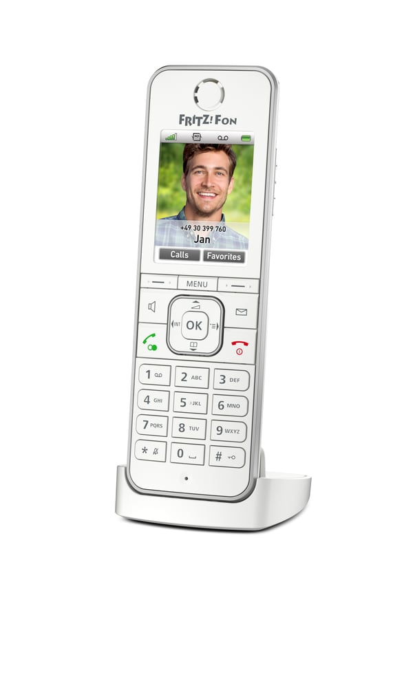 Fon FRITZ! C6 International DECT telefon Nummervisning Hvid